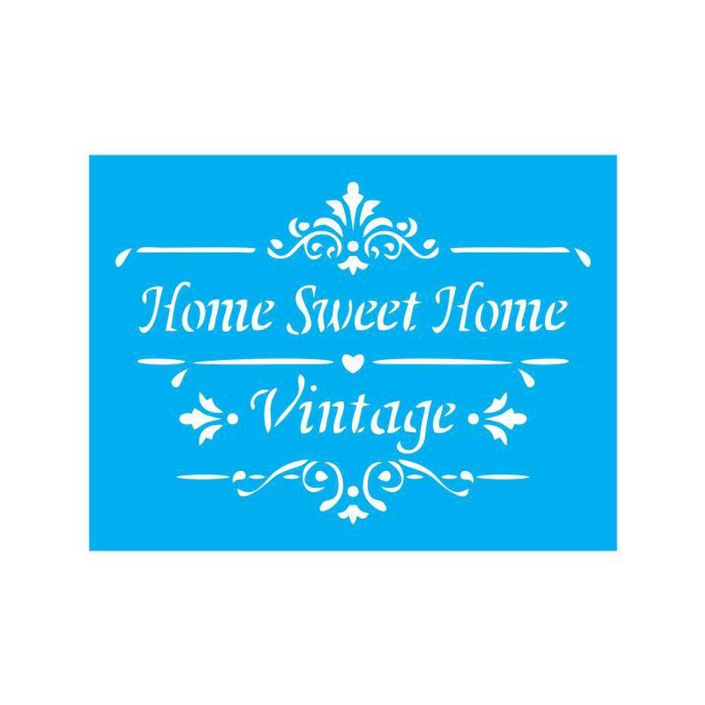 Stencil Tamako Home Sweet Home - 15X20Cm - Ref 8525