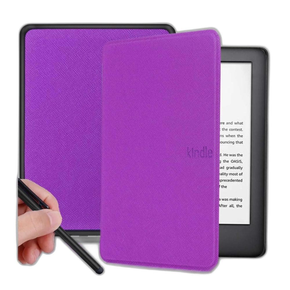 Capinha Auto Sleep Couro Para Kindle 12 6.0 Rs23Cv + Caneta