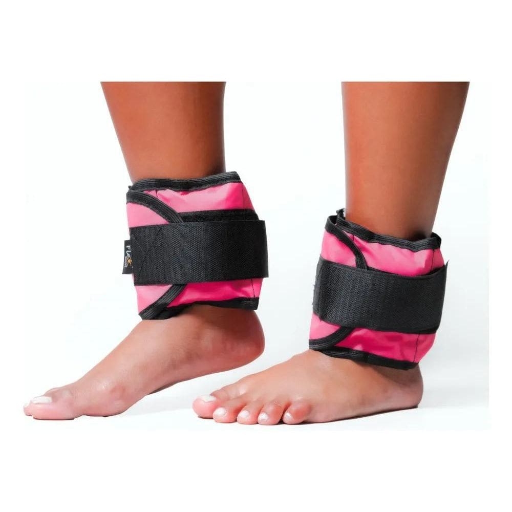 2X Caneleira De Peso 1Kg Rosa Par Tornozeleira Peso Academia
