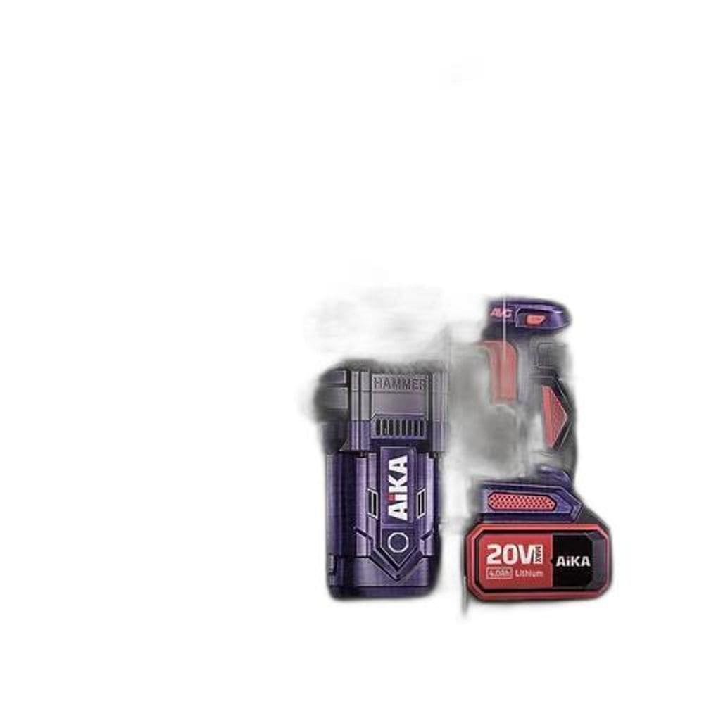 Martelete De Impacto Sds Plus 14 20V Com Duas Baterias Aika