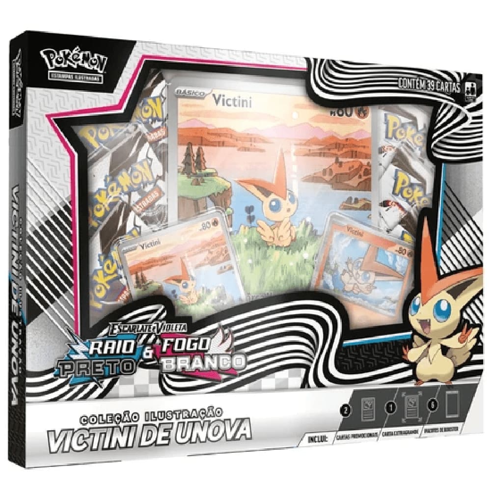 Pokemon Box - VICTIMI DE UNOVA - Fogo Branco e Raio Preto COPAG DA AMAZONIA