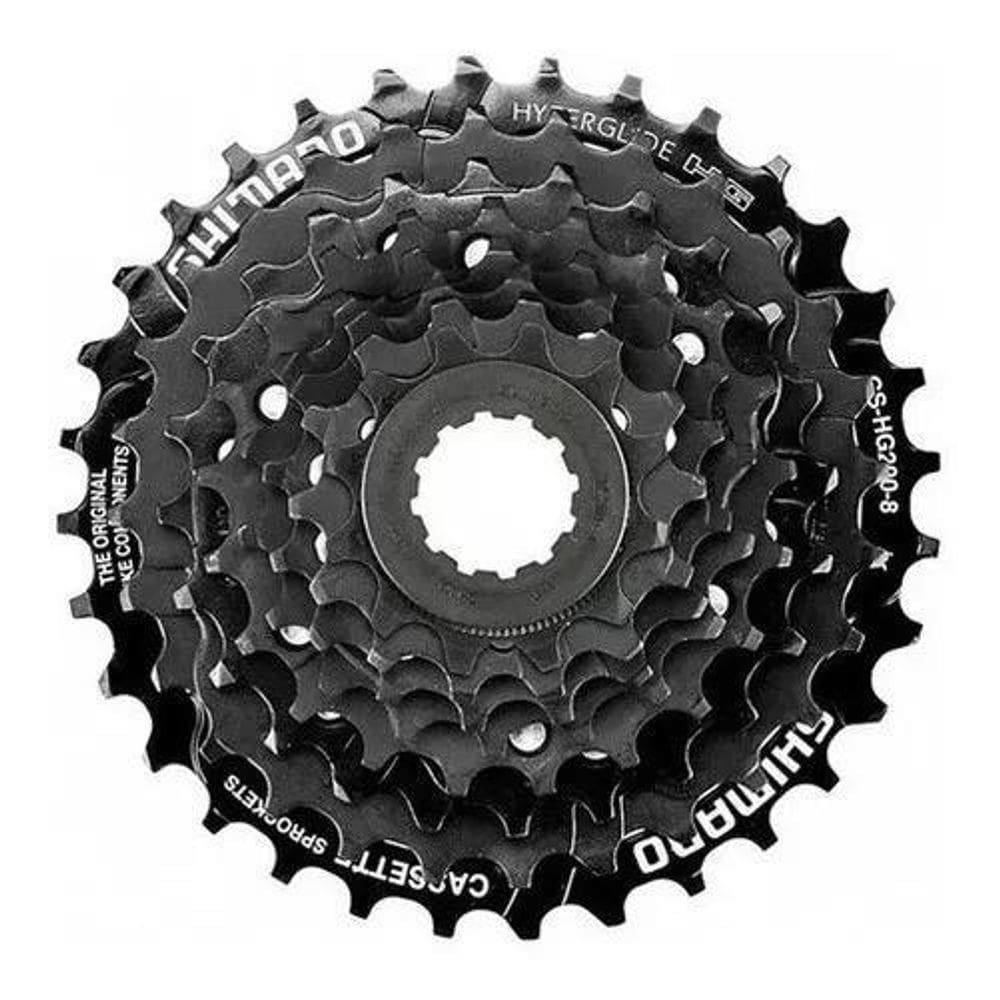 2X Cassete 8V Shimano K7 Cs-Hg200 12/32D Preto Bike Mtb Quan