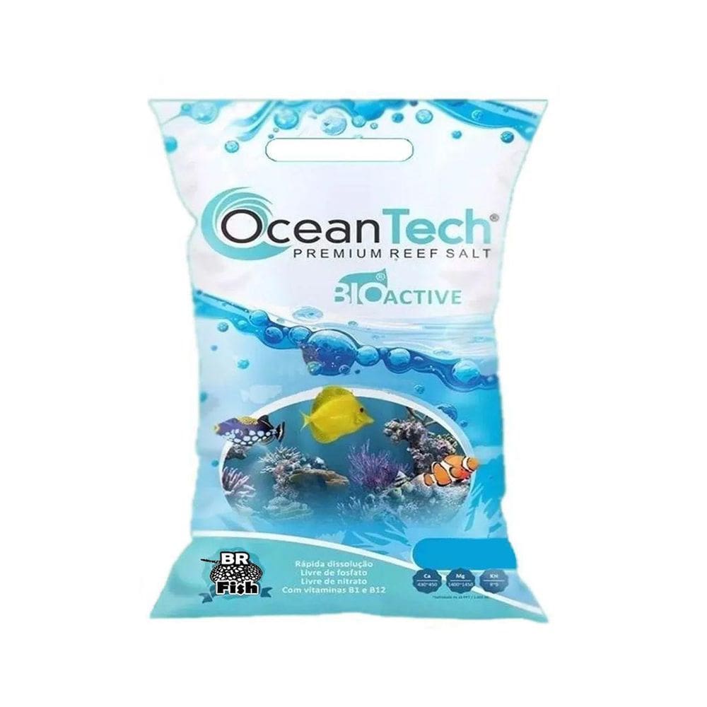 Sal Marinho Ocean Tech 20Kg Reef Active Á Pronta