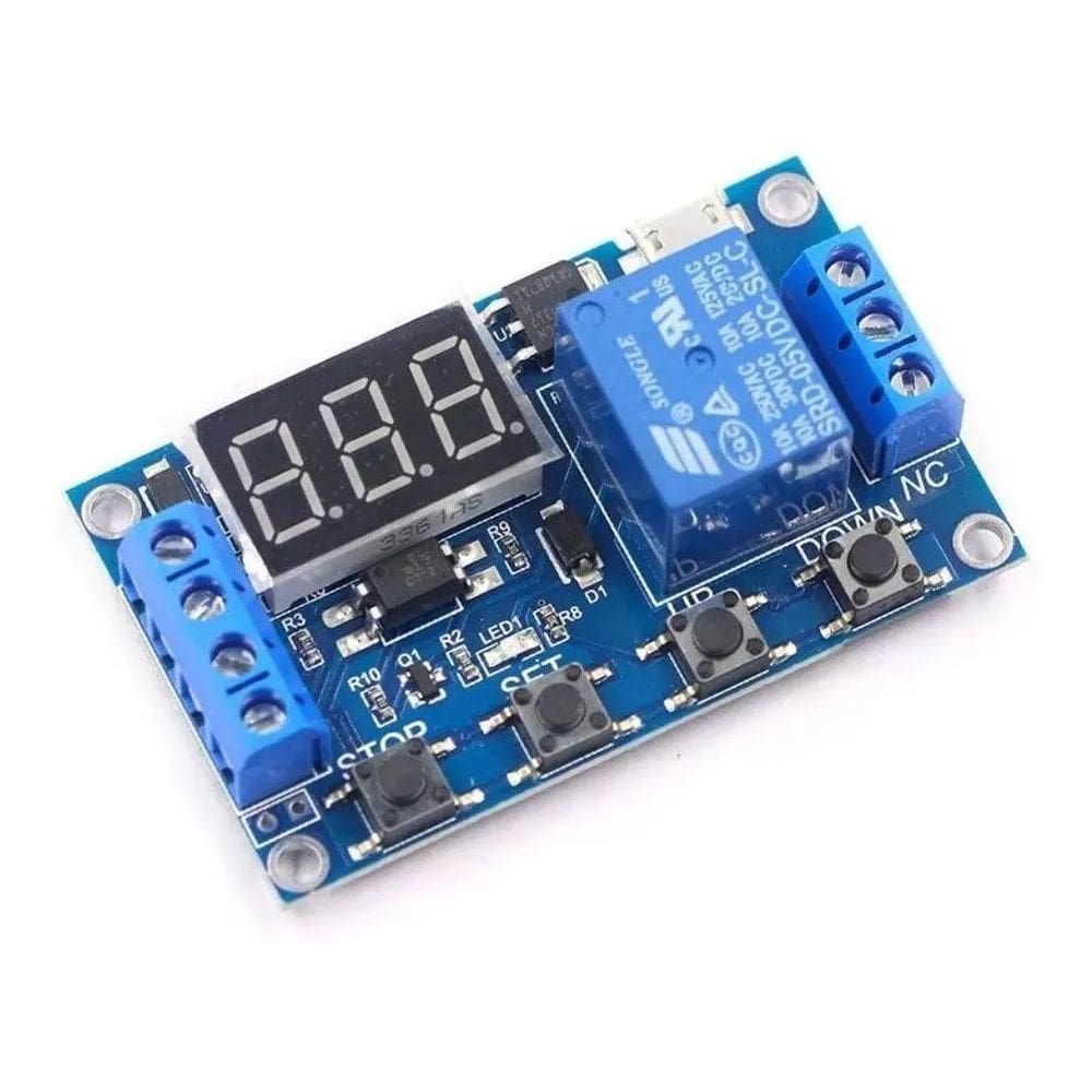 2X Relé Temporizador Digital Ajustável Delay Timer Chocadeir