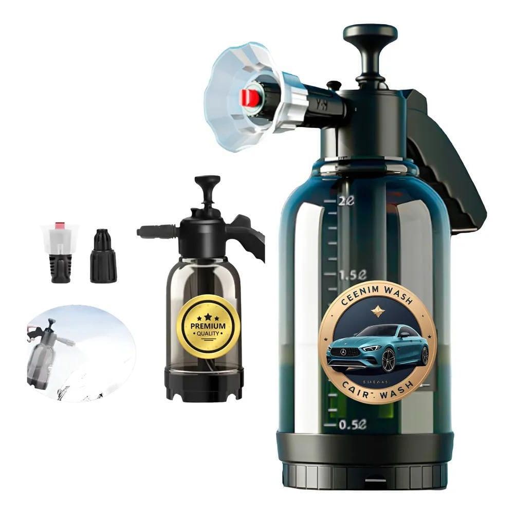 2X Pulverizador Borrifador Alta Pressão Snow Foam 2L + Bico