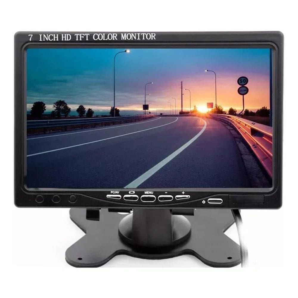 2X Tela Monitor Lcd 7 Polegas Colorida Hdmi Vga Av Dc