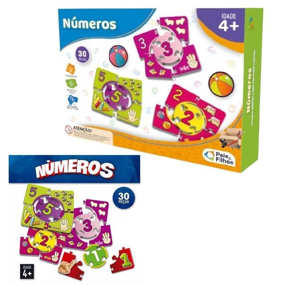 Brinquedo Pedagógico Alfabetização Jogo De Aprender Números