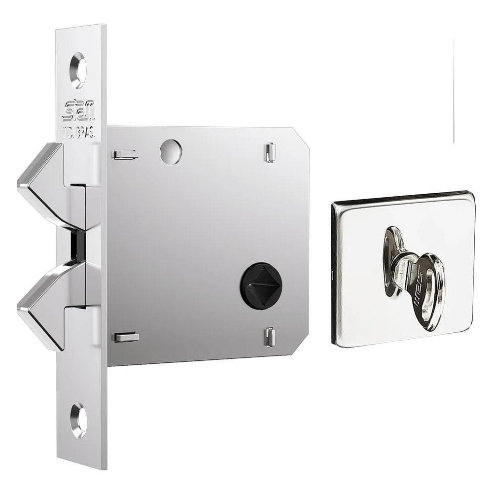 2X Fechadura Para Porta De Correr Em Madeira 1006 Stam Wc