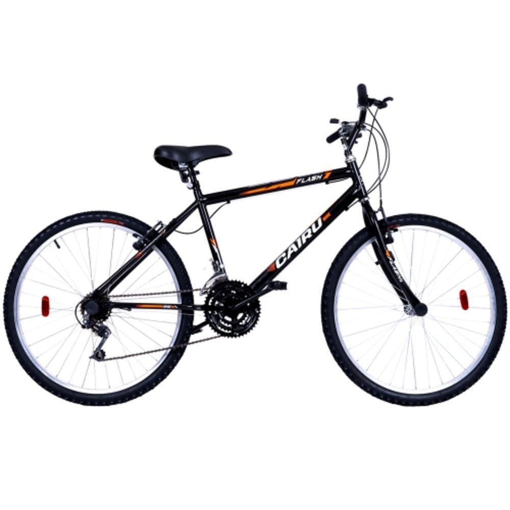 Bicicleta Aro26 21m. Masc. F.fio Flash Cairu - 320835 Preto - Laranja