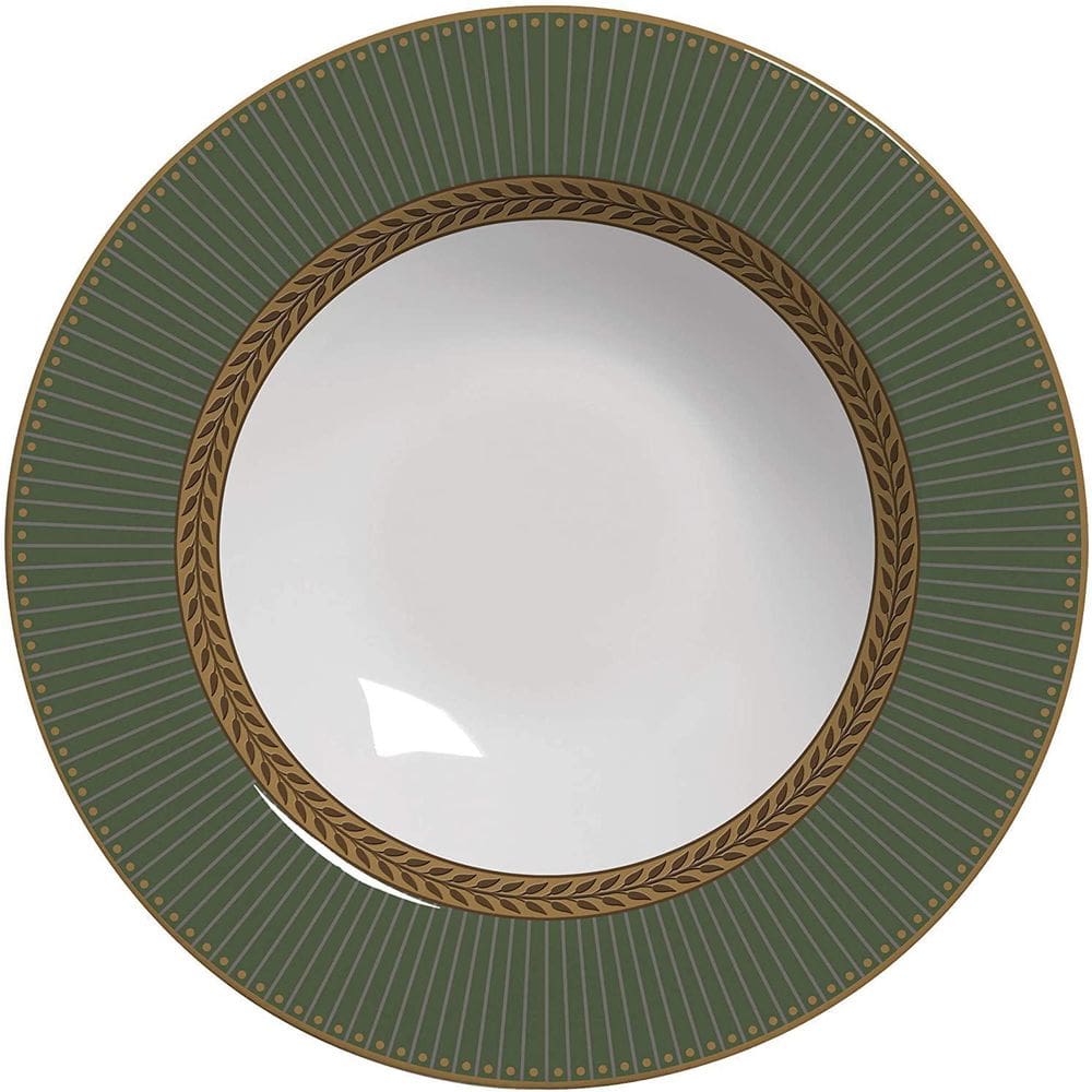 Conjunto 6 Pratos Fundo Celebrate Verde Alleanza