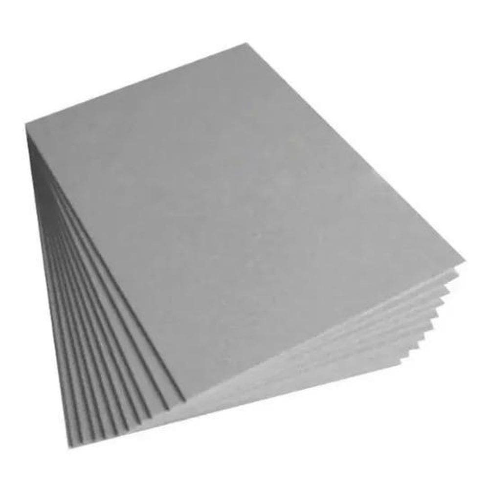2X 10 Placas Papel Papelão Paraná Cinza 1,9 Holler A3 42X29,