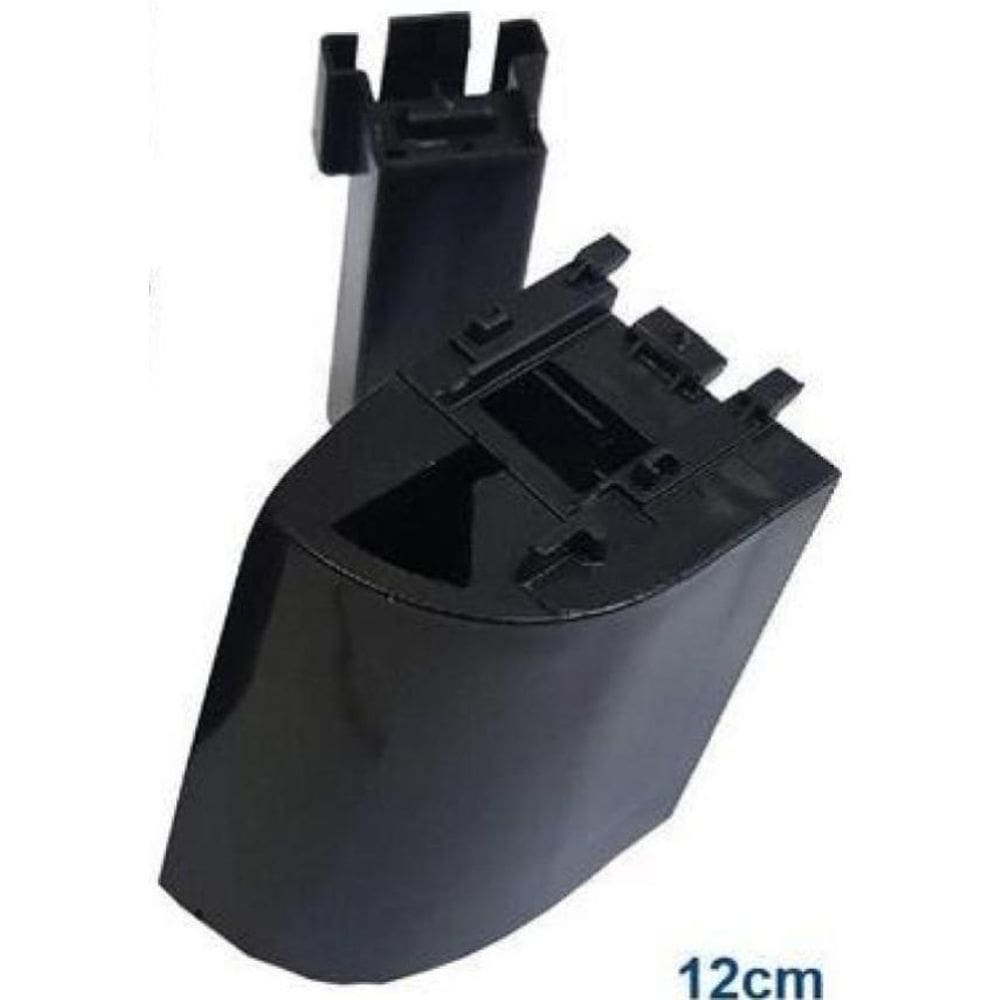 Kit Pés 12Cm Preto Para Fogão Esmaltec Jade Agata