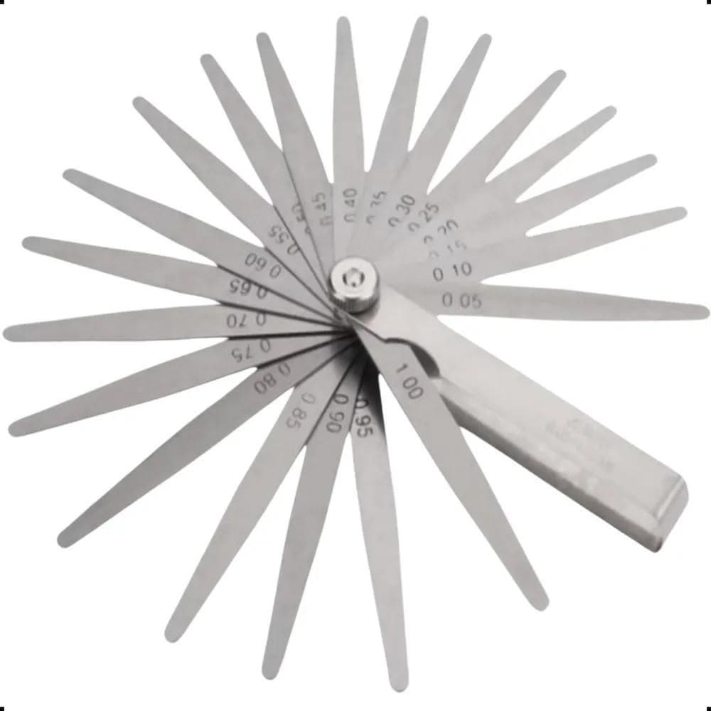 2X Calibre De Folga Regulagem Válvula 20 Lâminas Cabeçote Ca