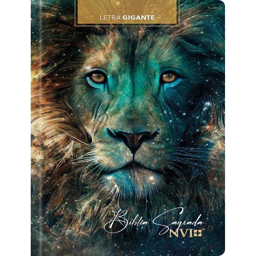 Biblia Sagrada Nvi - Letra Gigante - Leao Estrelas