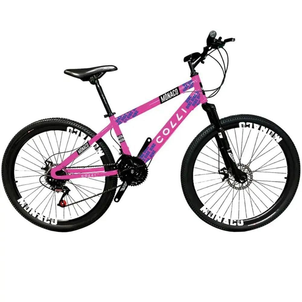 Bicicleta Colli Monaco A.26 F.disco 21v - 230-19d Rosa Neon