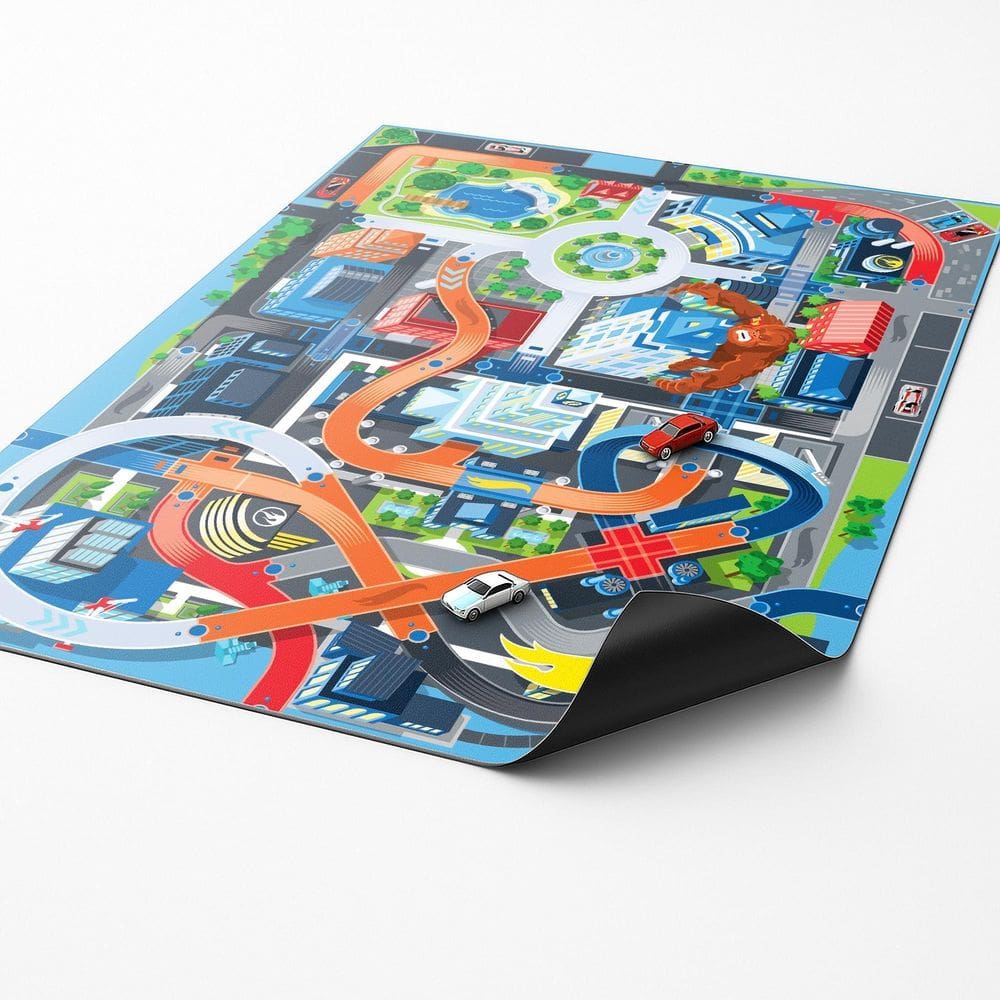 Pista Para Carrinhos Cidade Gorila Gigante Infantil 120X80Cm