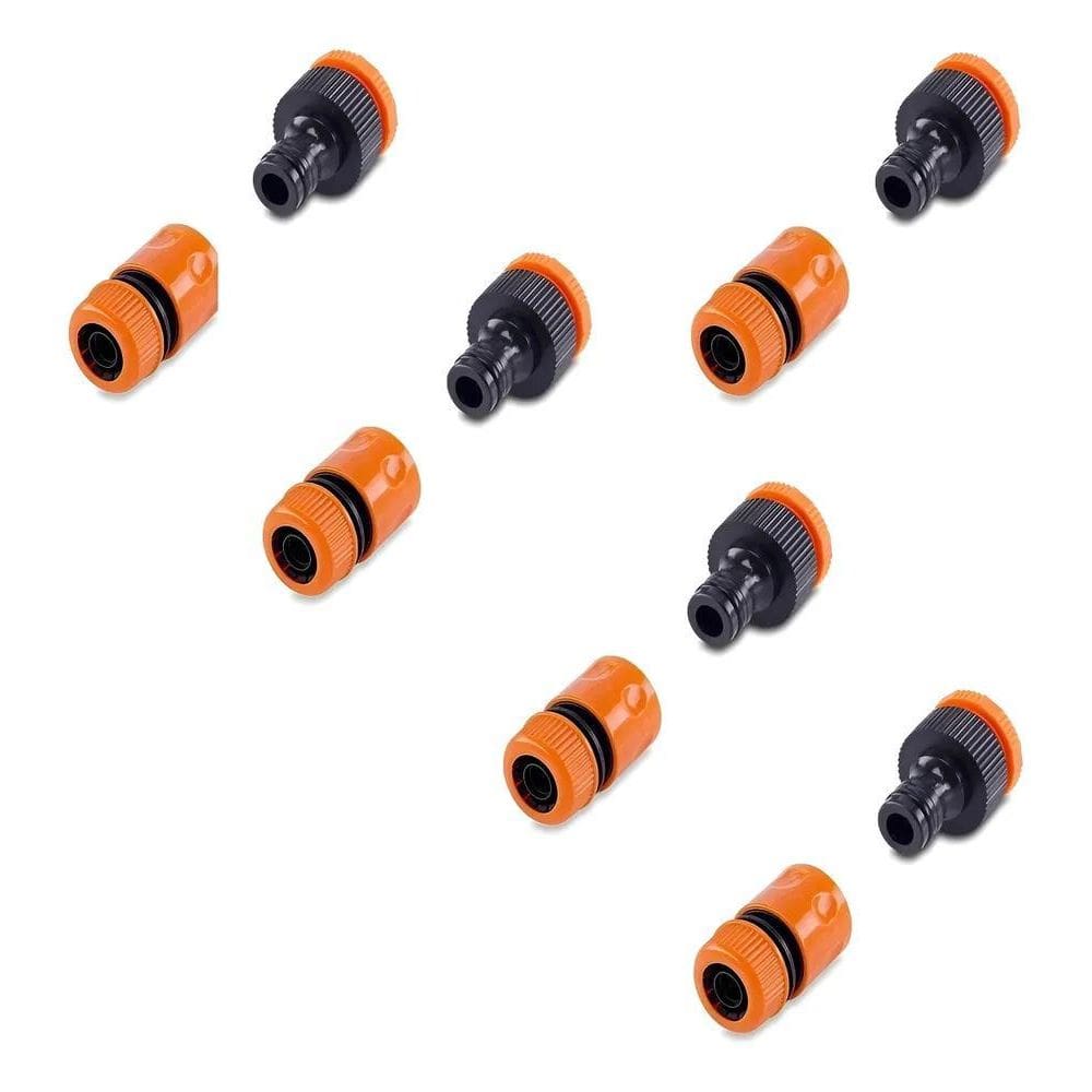 2X Kit 5 Adaptador Fêmea Torneira + 5 Engate Rápido Jardim