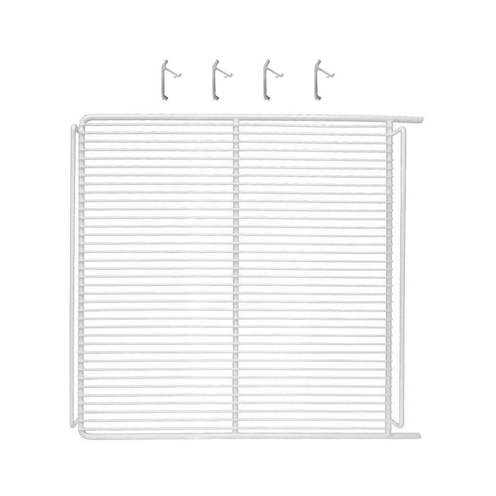 1 Prateleira Branca Vn50 Vb52 Vf50 + 4 Ganchos Metalfrio