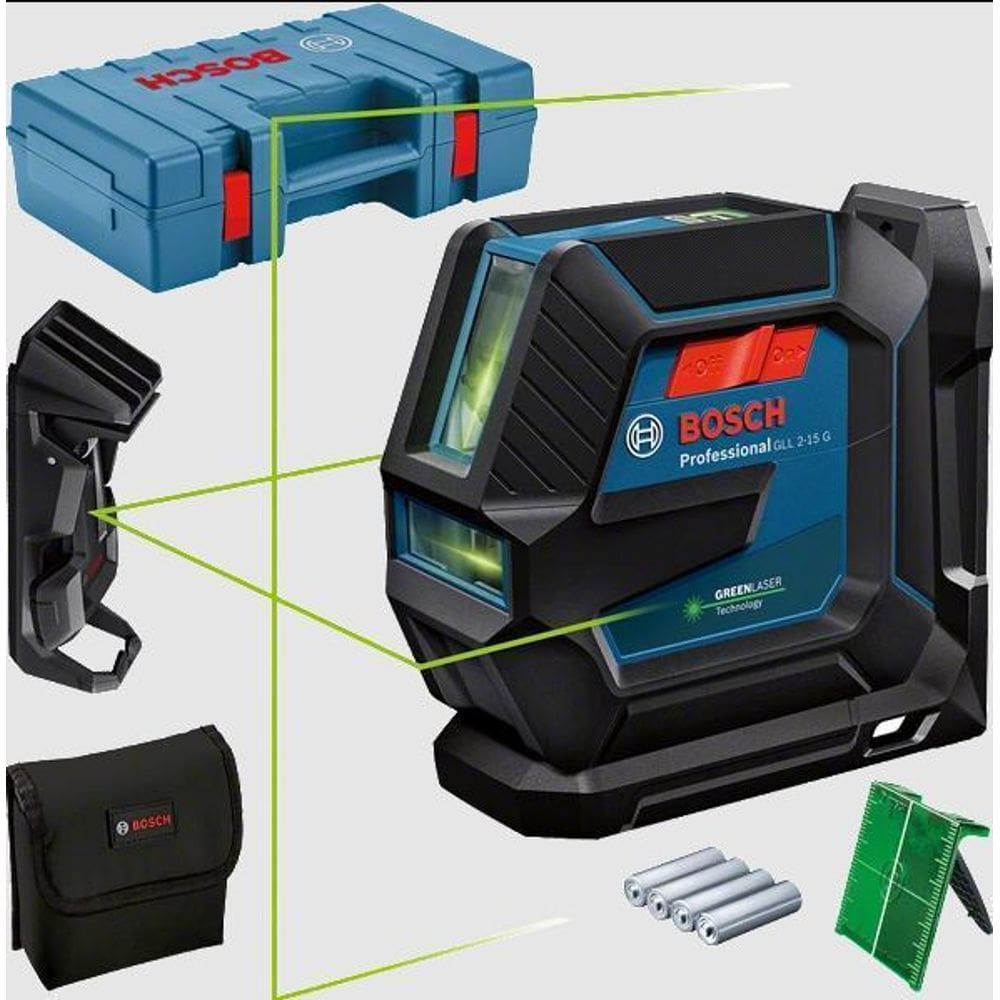 Nível Laser 2 Linhas + 2 Pontos GLL 2-15 G - Durável e Fácil