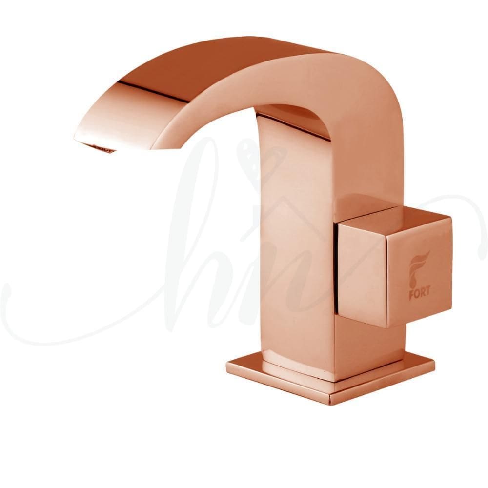 Torneira De Pia Para Banheiro Cascata Rose Bica Baixa C80