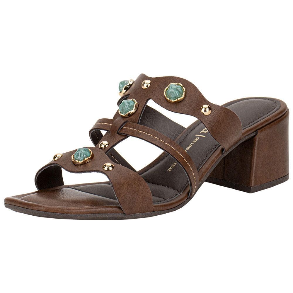 Tamanco Feminino Salto Grosso Dakota Y9582