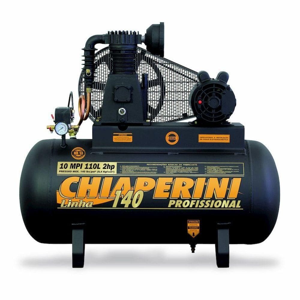 Compressor De Ar M.pressão Mono 2hp 110l 000765 Chiaperini