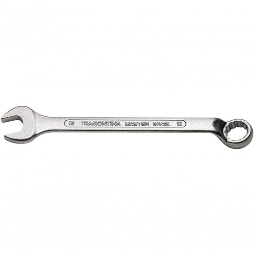 Chave Combinada 16mm Tramontina Master Com Pescoço Corpo Forjado Em Aço Especial Cromado