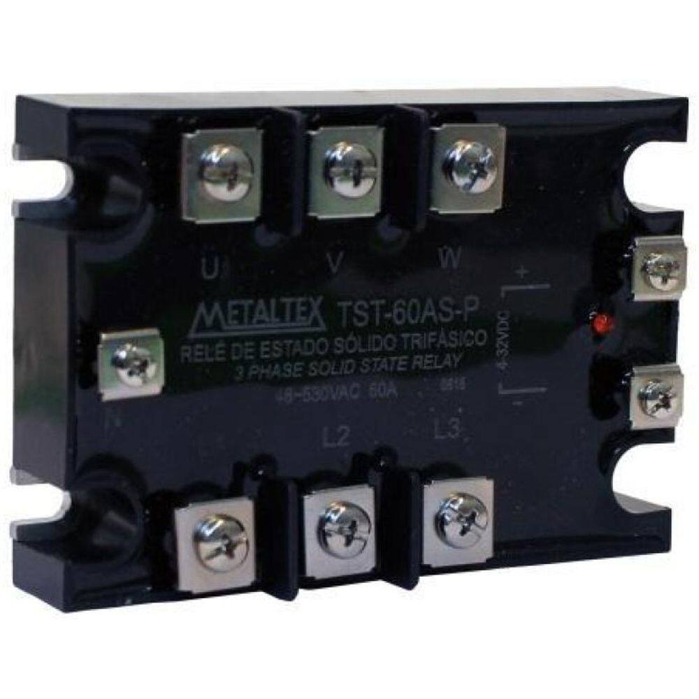 Relé De Estado Sólido Trifásico 60A Tst - Metaltex