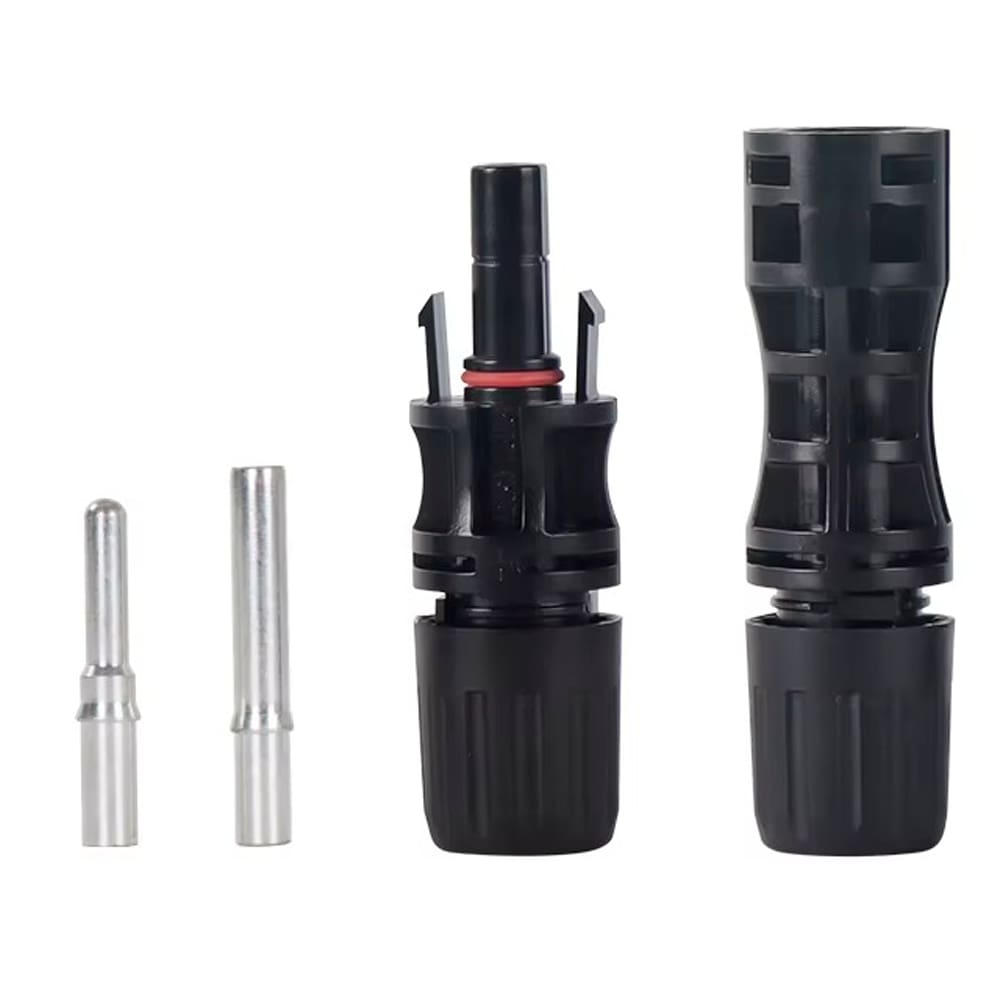 Conector MC4 40A 1500V IP67 Pino Sólido Energia Solar
