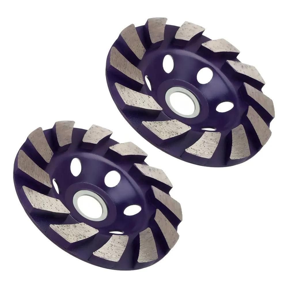 2X Kit 2 Rebolo Disco Desbaste Diamantado Parede Concreto Pi