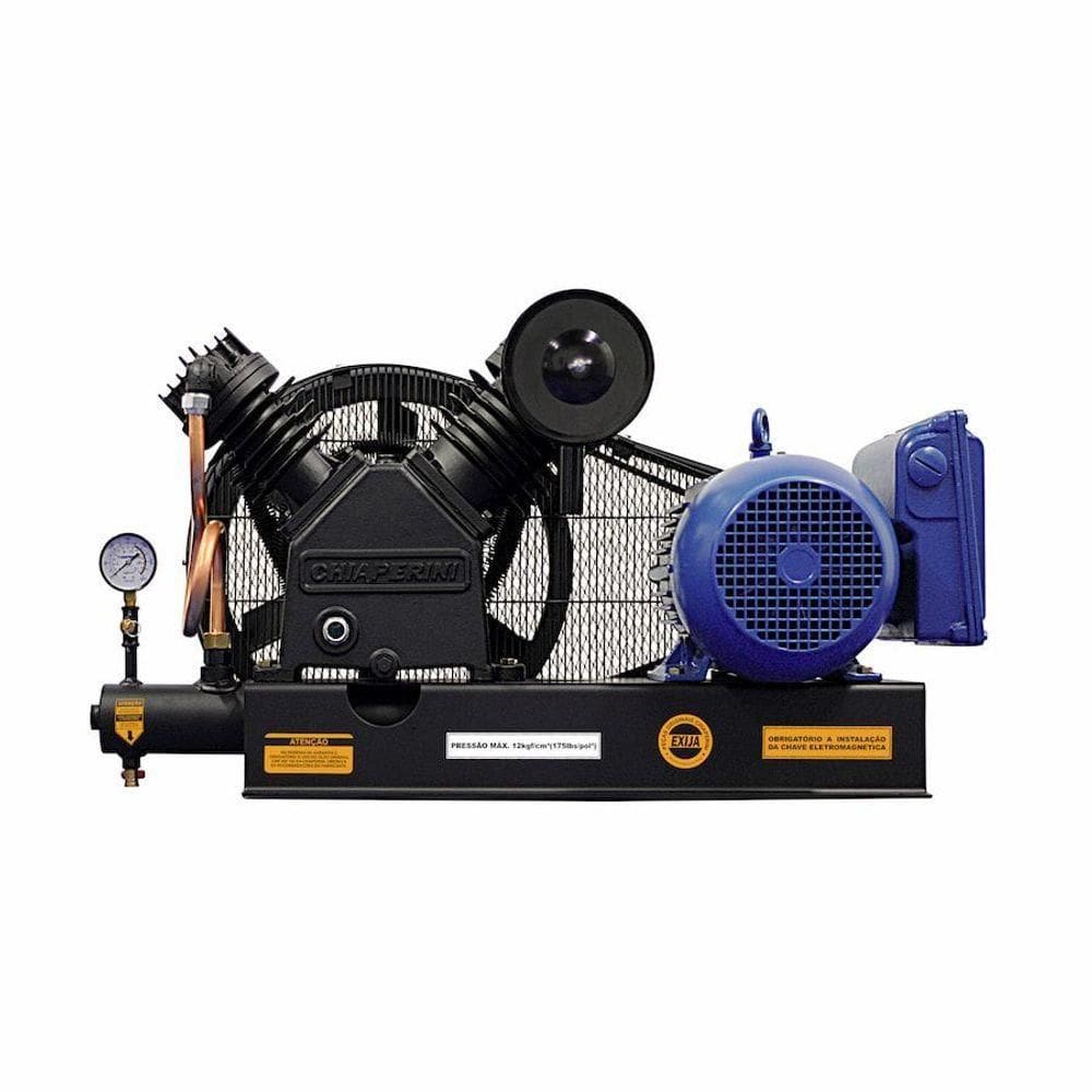 Compressor De Ar A.pressão Base Tri 5hp 220-380 Chiaperini