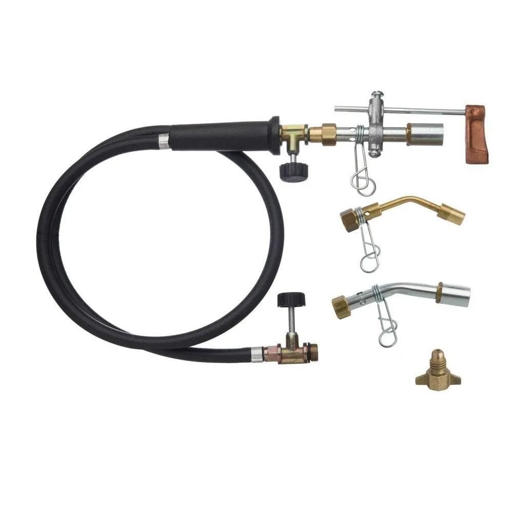 2X Macarico Solda Glp Kit Completo 3 Bicos + Adaptador P13