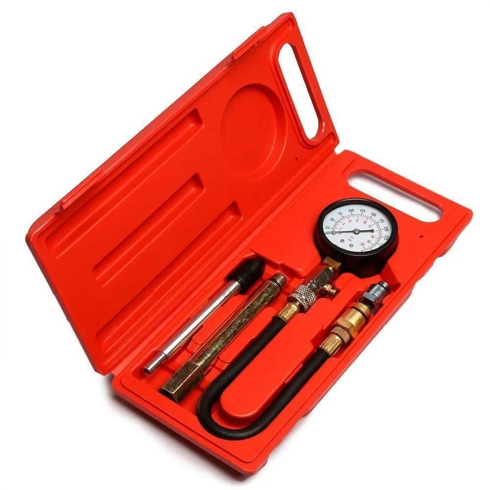2X Medidor De Compressão 2 Em 1 Para Motores 8 E 16 V Fortgp