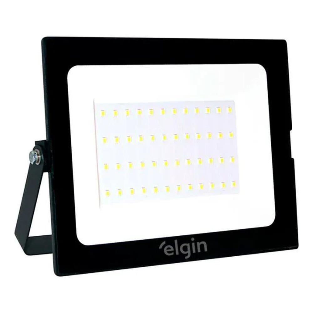 2X Refletor Led Holofote 50W Resistente Agua Branco 6500K El