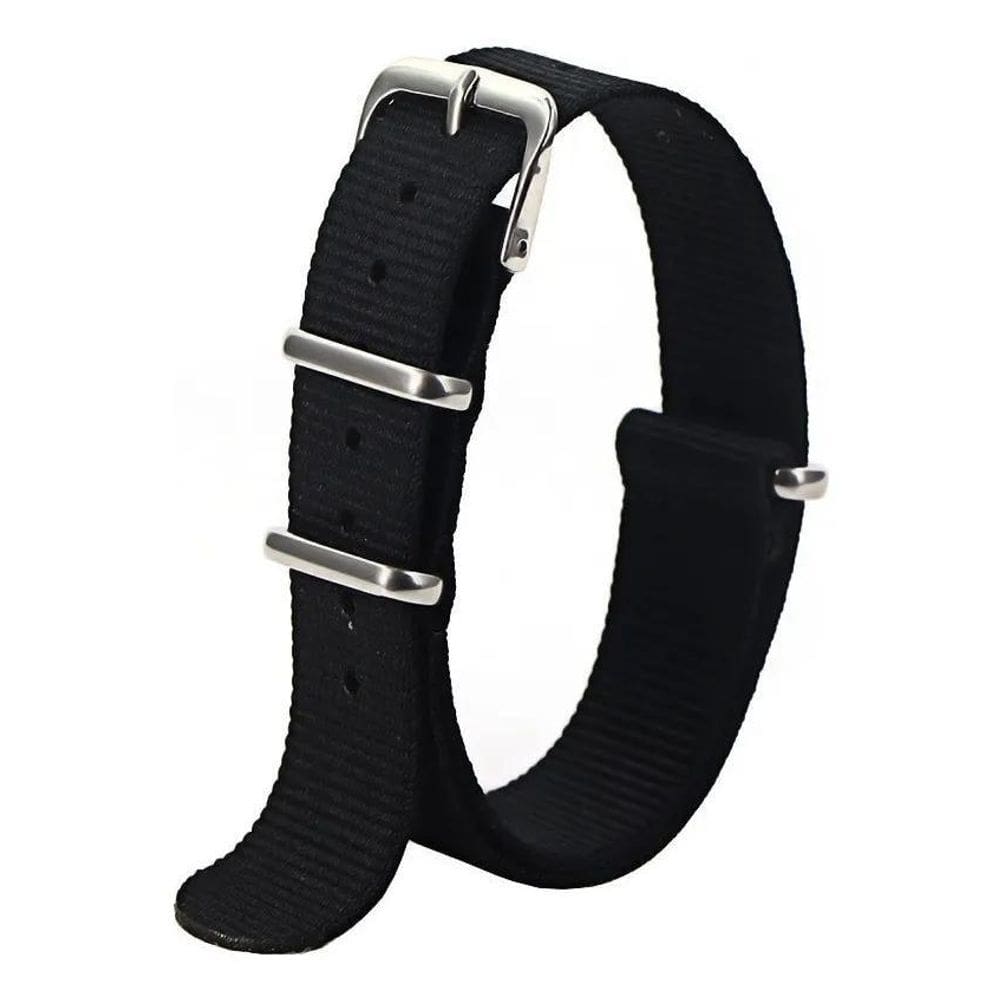 2X Pulseira 18Mm, 20Mm, 22Mm, 24Mm,26Mm Nato Zulu Nylon Mili