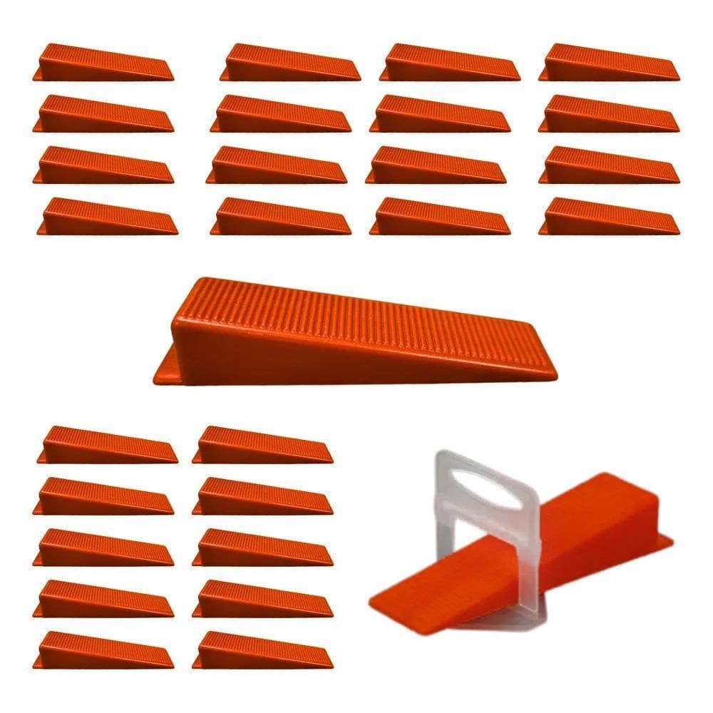 2X Kit 100 Cunha Nivelador Porcelanato Piso Larga 20Mm Mfl