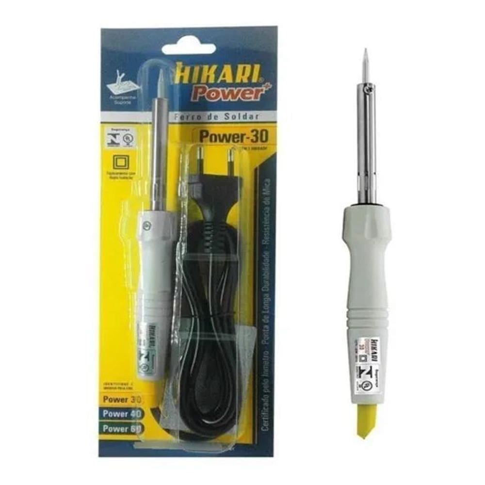 Ferro De Soldar Hikari Power 30 Eletrônica Artesanato Solda