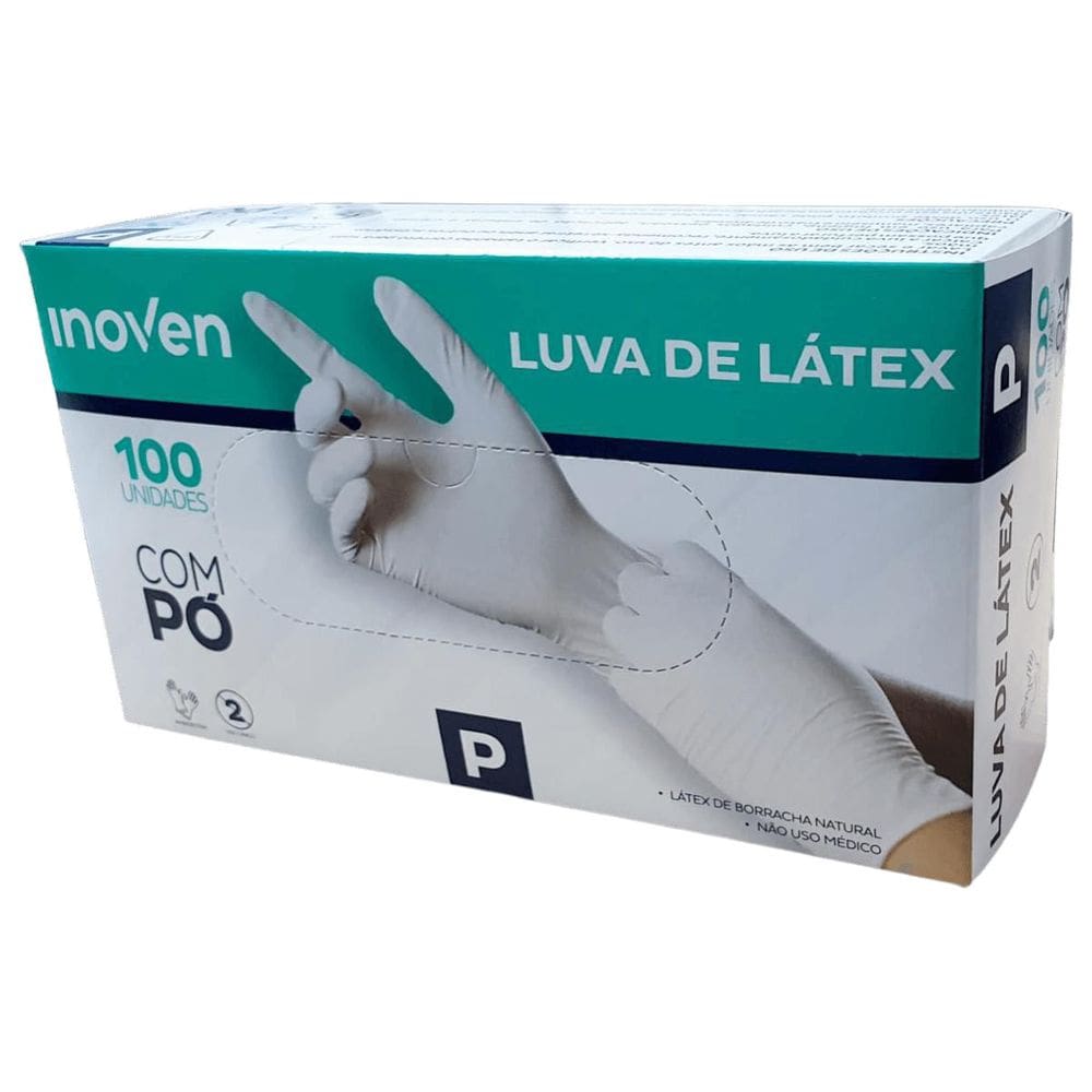Caixa Luva Descartável Latéx Com Pó Inoven 10X100Un P
