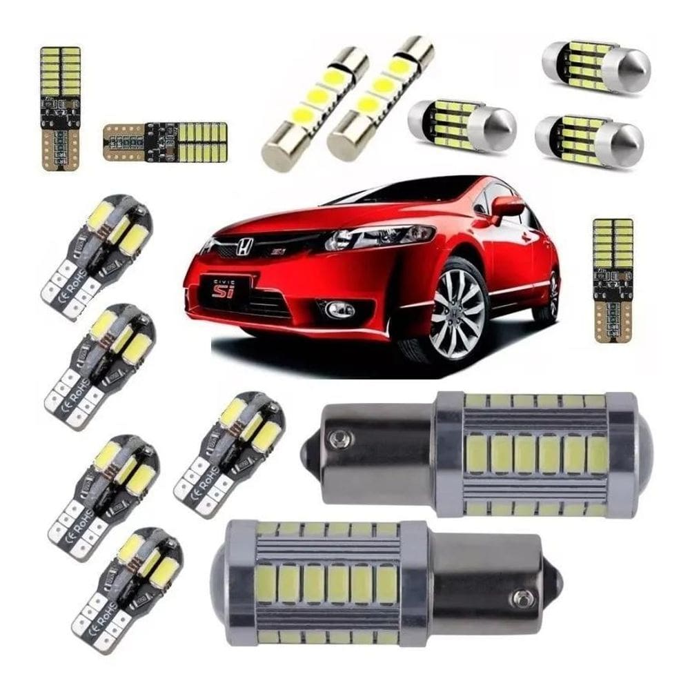 2X Kit Lampadas Led Premium New Civic 06 2010 2