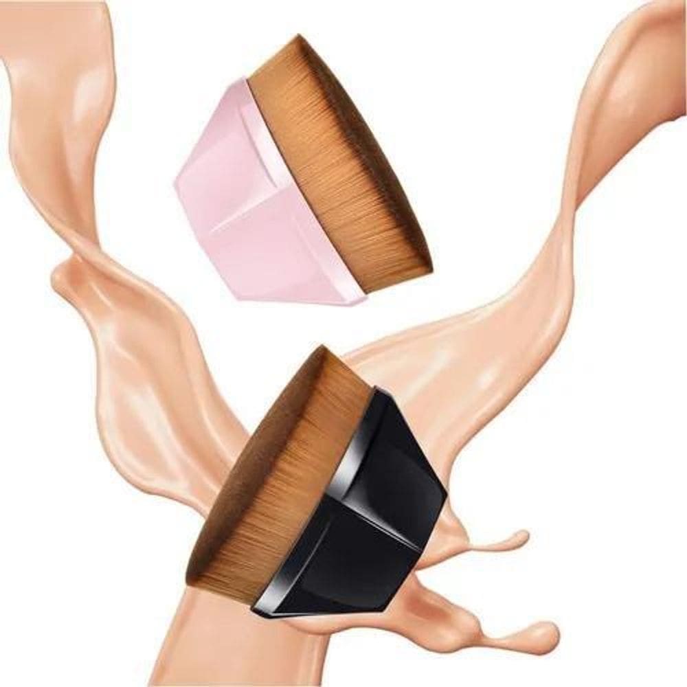 Kit 2 Pincel Mágico Hexagonal Base Maquiagem Tiktok Brush Co