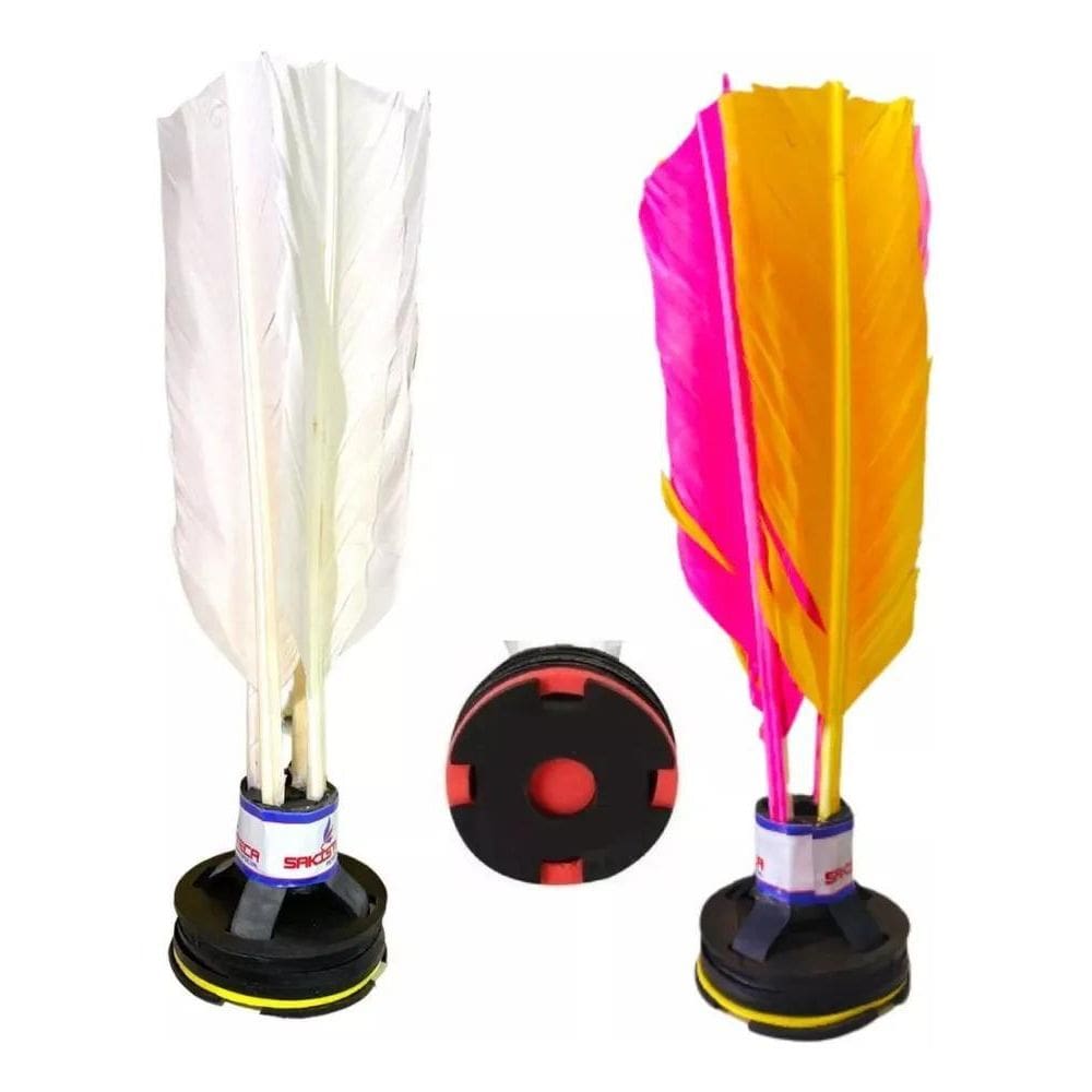 2X Peteca Oficial Profissional Colorida / Branca  Le