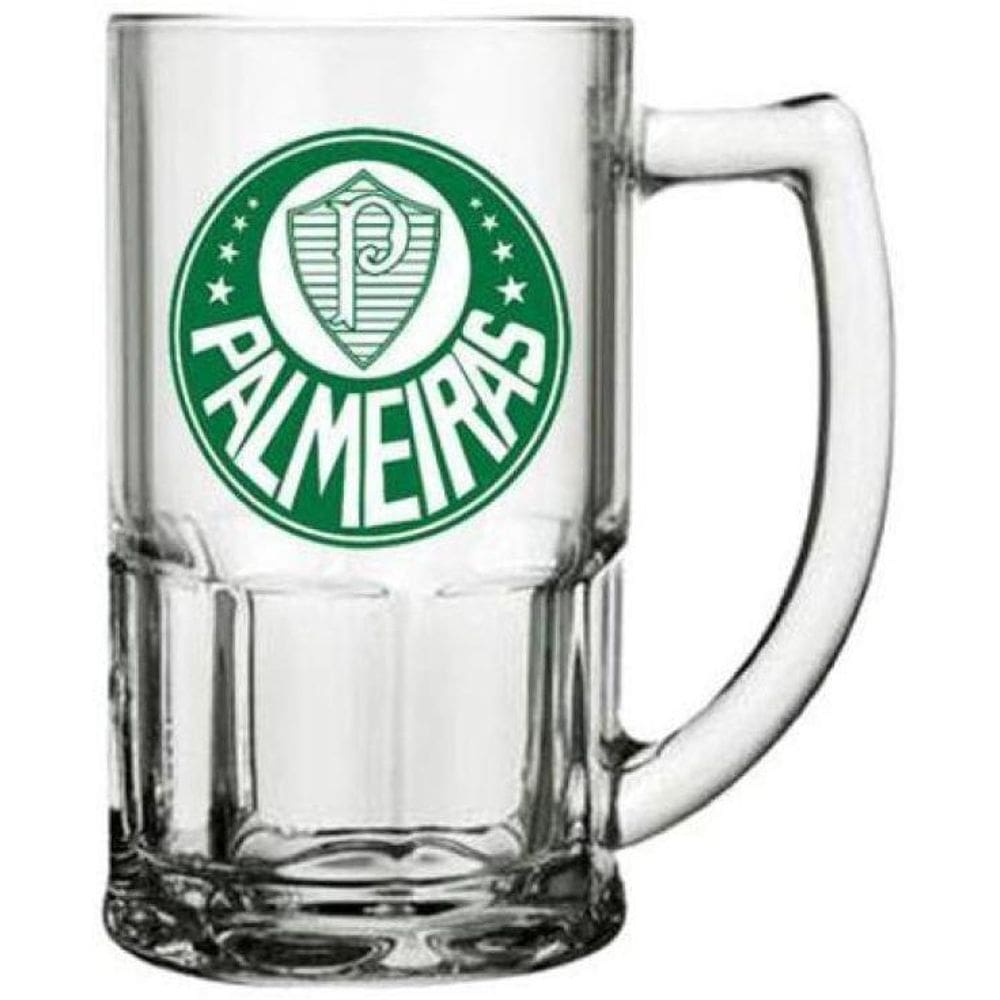 Caneca De Vidro 340Ml Allmix - Verde/Branco