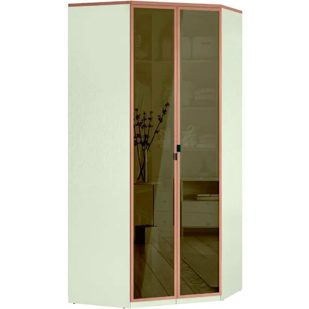 Modulo Closet de Canto Doce Vida 2 Portas de Vidro Reflecta MDF Santos Andirá