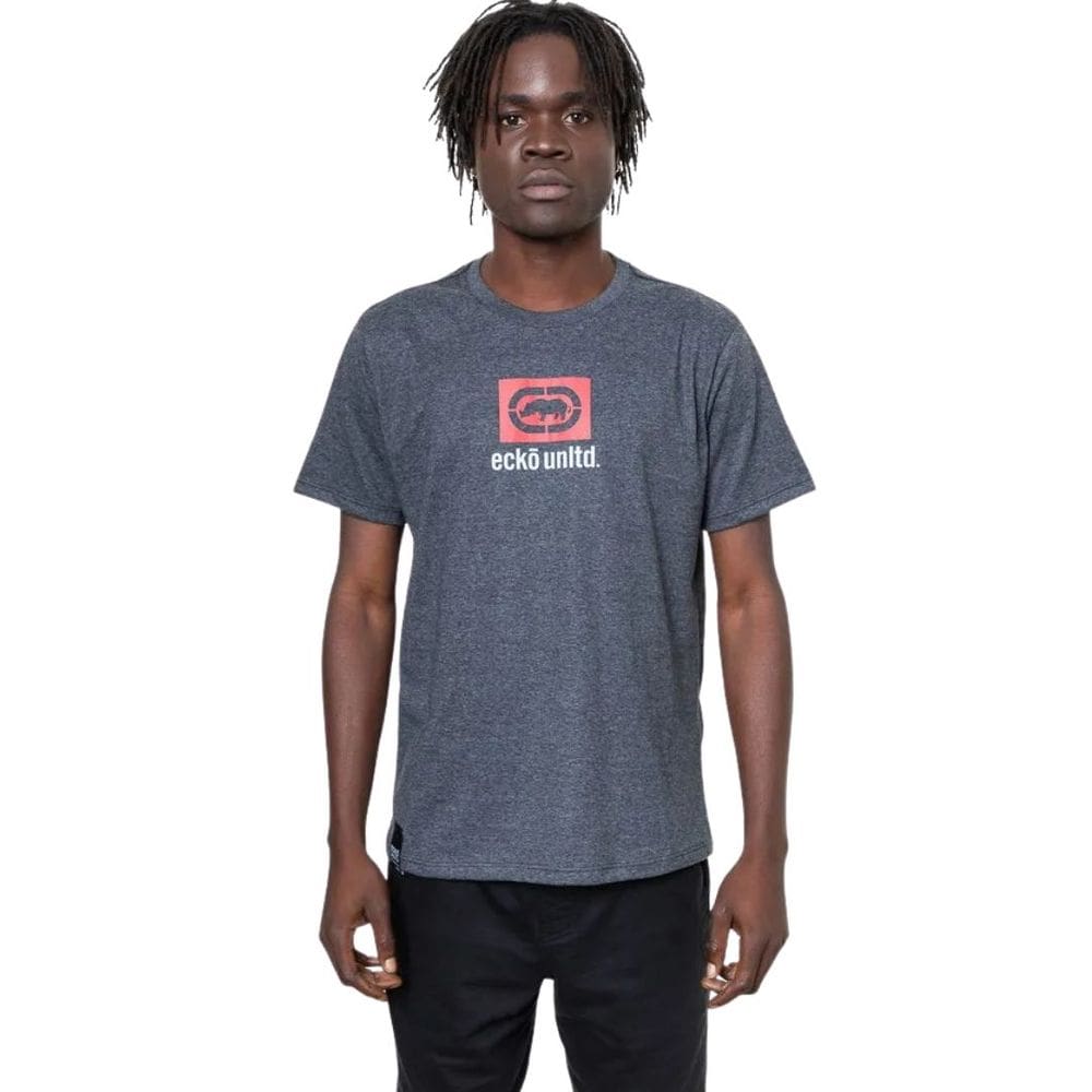 Camiseta Ecko Unltdo autêntico Malha Algodão Logo Tradicional