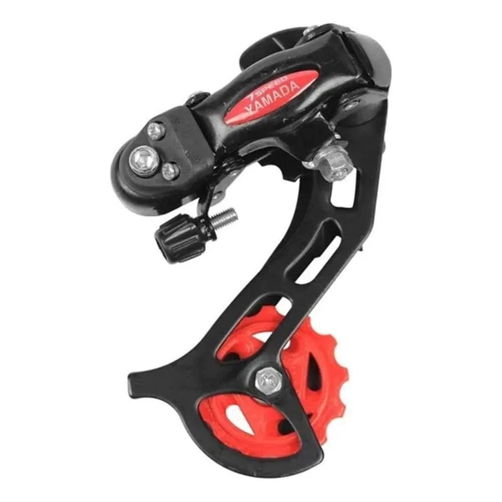 2X Câmbio Traseiro Com Gancheira 7V. Yamada Index P/Bike Mtb