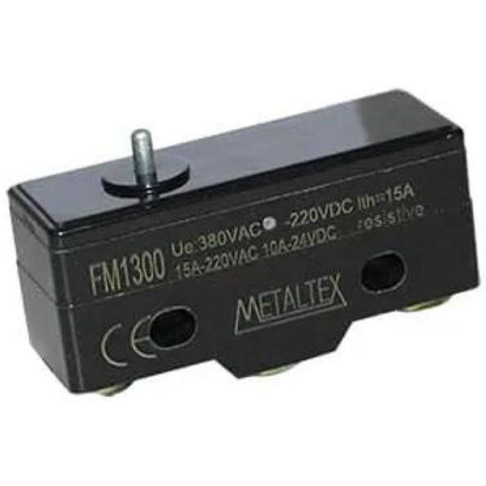 Chave Fim Curso 15 Amperes Atuador Pino Modelo Fm1 Metaltex