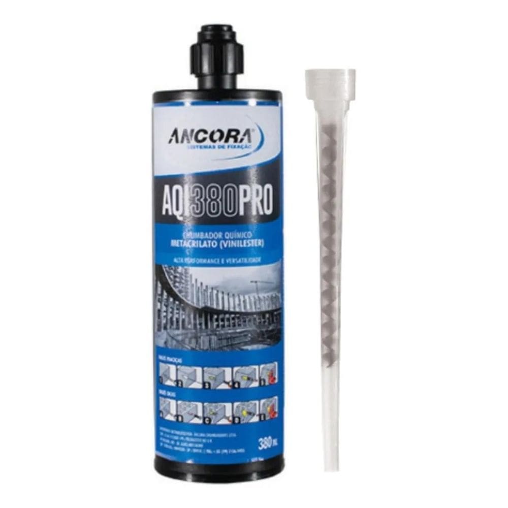2X Chumbador Químico Âncora Aqi 380 Pro 380Ml