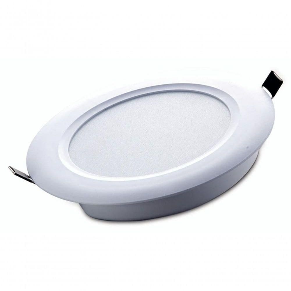 Plafon Led Tramontina Redondo De Embutir Slim 1000 Lm 12 W Bivolt 3000 K Luz Amarela