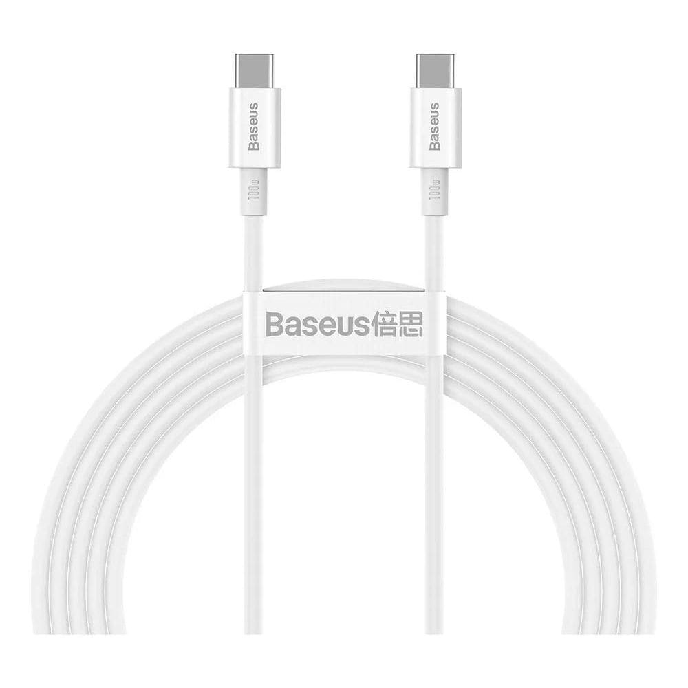 2X Cabo De Carregamento Rápido Baseus Tipo C Para Tipo C 100