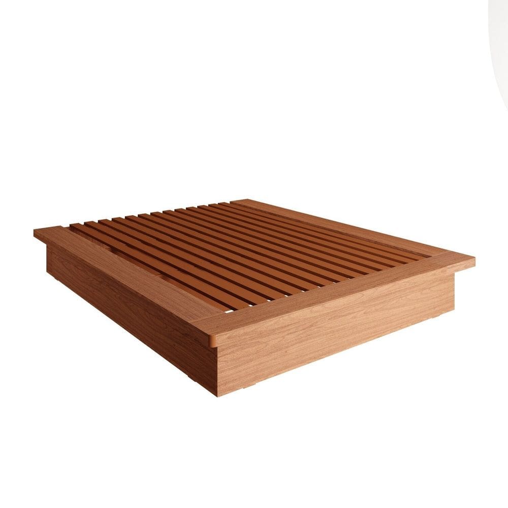 Cama de Casal King 201cm X 28cm em Mdf Freijó Amadeirado